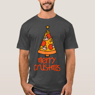Funny Merry Crustmas Pizza Lovers Christmas Men Wo T-Shirt