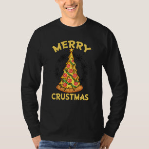 Funny Merry Crustmas Pizza Men Women Boys Girls K T-Shirt