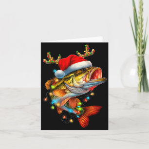 Funny Merry Fishmas B Fish Fishing Christmas Xmas  Card