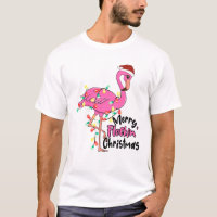 Funny Merry Flockin Christmas Flamingo