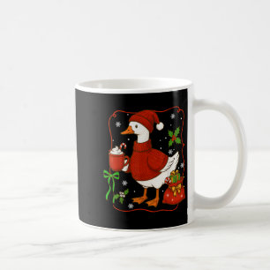 Funny Merry Goosemas Just A Jolly Goose Christmas Coffee Mug