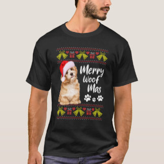 Funny Merry Woofmas Christmas Dog  Xmas Pyjamas T-Shirt