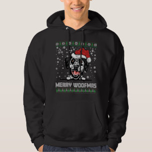 Funny Merry Woofmas Dalmatian Christmas Dog Lovers Hoodie