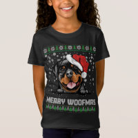 Funny Merry Woofmas Rottweiler Christmas Dog Lover