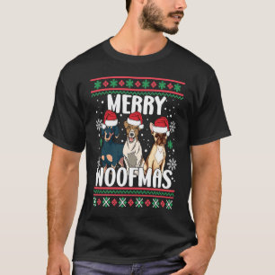 Funny Merry Woofmas Santa Claus Dogs Ugly Christma T-Shirt