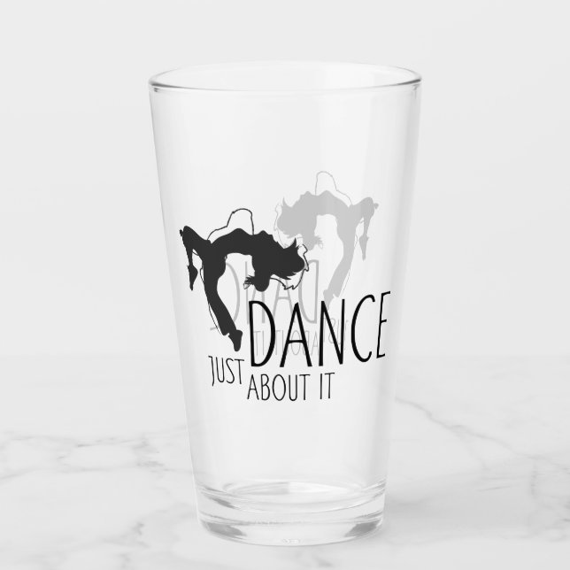 Funny Message - Just Dance About It 1 Glass (Front)
