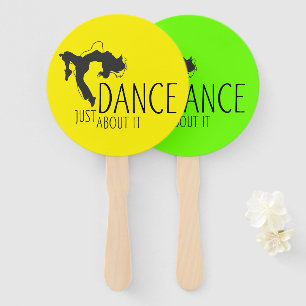 Funny Message - Just Dance About It 1 Hand Fan