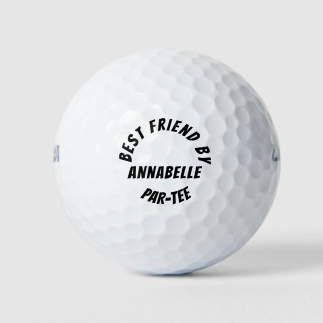 Funny Message Personalised Name Golf Balls (Front)