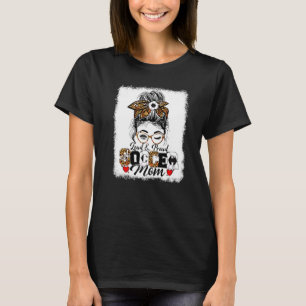 Funny Messy Bun Loud & Proud Soccer Mum Mother's D T-Shirt