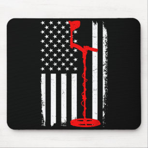 Funny Metal Detecting Design For Men Women Metal D Mouse Pad