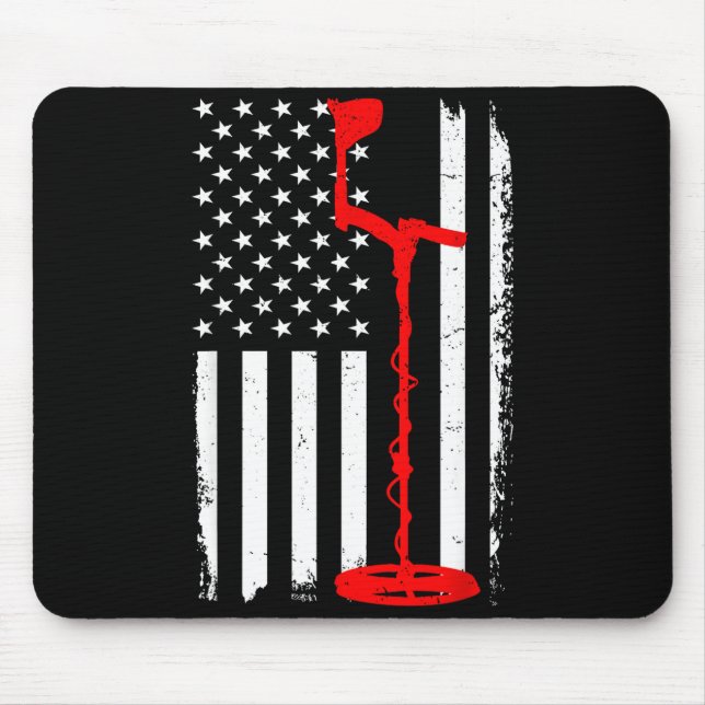 Funny Metal Detecting Design For Men Women Metal D Mouse Pad (Front)