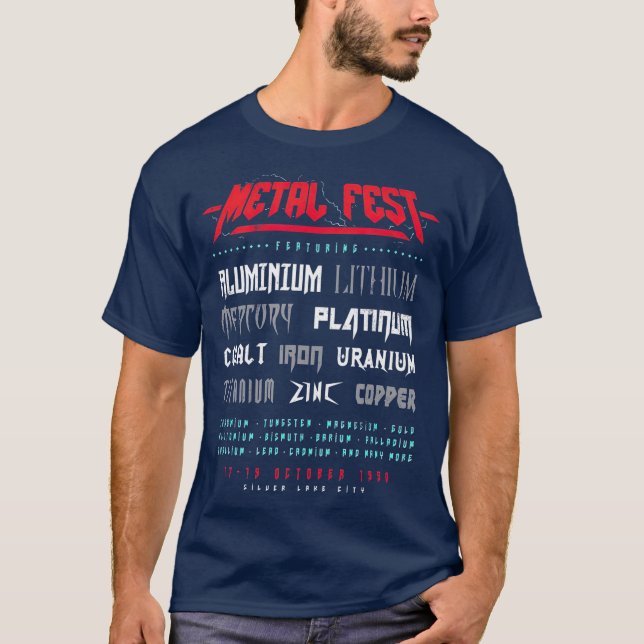 Funny Metal Fest Puns T-Shirt (Front)