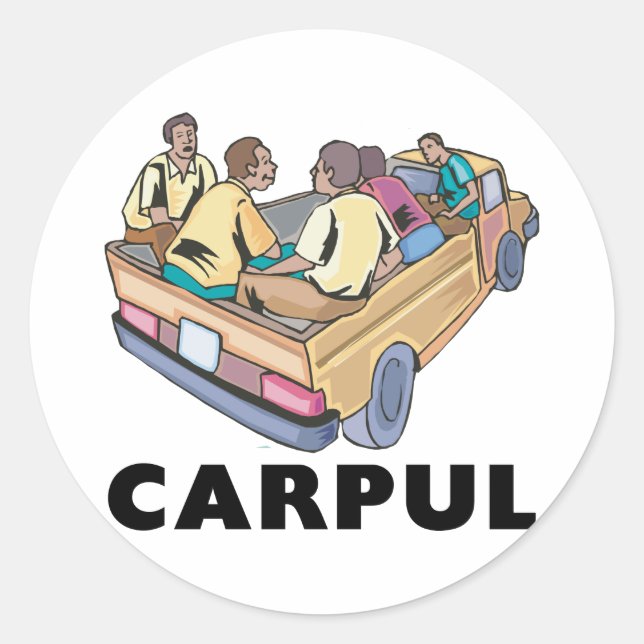 Funny Mexican Carpul Classic Round Sticker (Front)