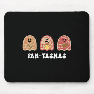 Funny Mexican Conchas Spooky Ghost Pan Mouse Pad