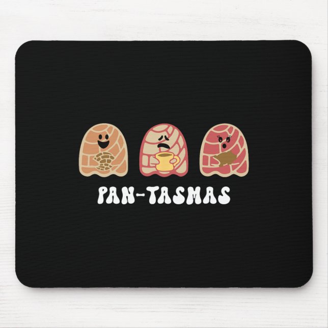 Funny Mexican Conchas Spooky Ghost Pan  Mouse Pad (Front)