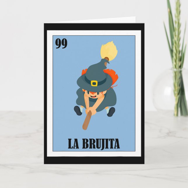 Funny Mexican Design For Cinco De Mayo - La Brujit Card (Front)