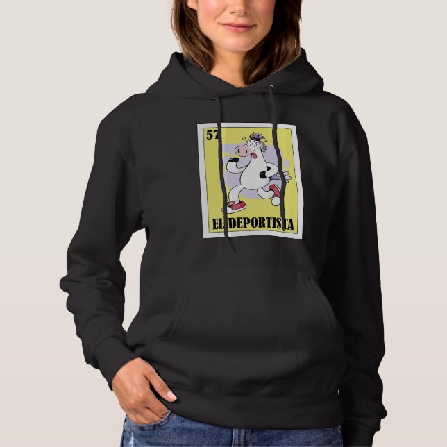 Funny Mexican for Athletes  El Deportista Hoodie (Front)