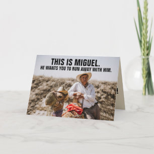 FUNNY MEXICAN GUY BIRTHDAY GREETING CARD