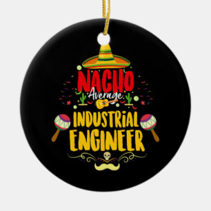 Funny Mexican Industrial Engineer Engineering Ceramic Tree Decoration