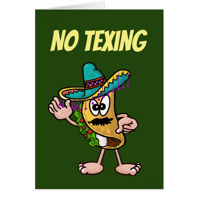 Funny Mexican Taco Birthday or Cinco de Mayo Card (Front)