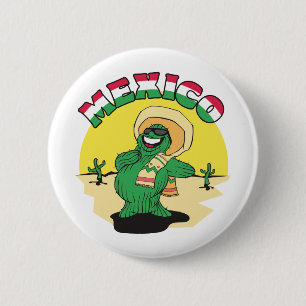 Funny Mexico 6 Cm Round Badge