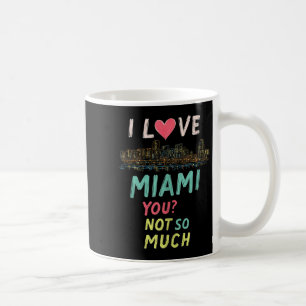 Funny Miami Florida Night Skyline Vintage Tank Top Coffee Mug
