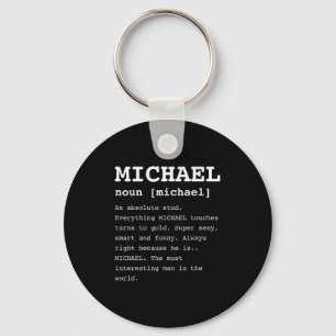 Funny Michael For Anyone Named Mike Shirt  Key Ring