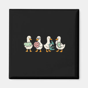 Funny Microbiology Silly Goose Biology Teacher Mic Magnet