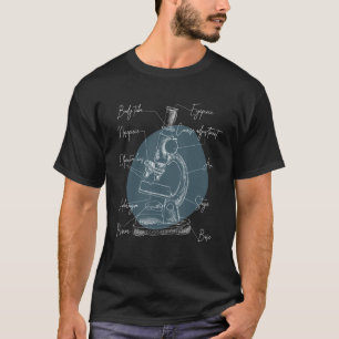 Funny Microscope Anatomy Nerd Science Lab Microbio T-Shirt