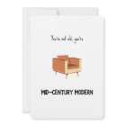 Funny Mid-Century Modern Birthday Card