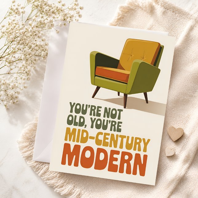 Funny Mid-Century Modern Birthday Card (Creator Uploaded)