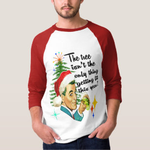 Funny Mid Century Modern Man Getting Lit T-Shirt