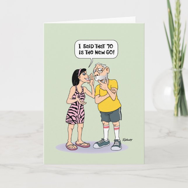 Funny Milestone 70th Birthday Card (Front)