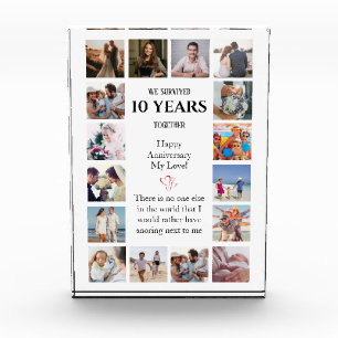 Funny Milestone Anniversary Photo Block