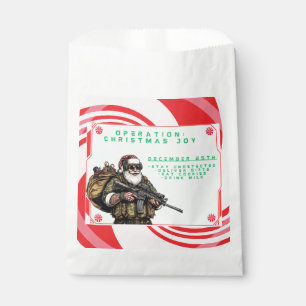 Funny Military/Christmas Santa Favour Bags