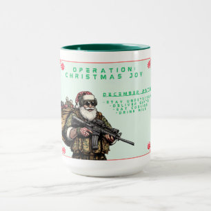 Funny Military Christmas/Santa mug