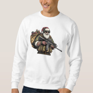 Funny Military/Christmas Santa Sweatshirt