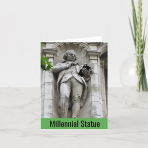 Funny Millennial Statue Happy Birthday Card