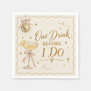 Funny Millennial Wedding Cocktail Napkin