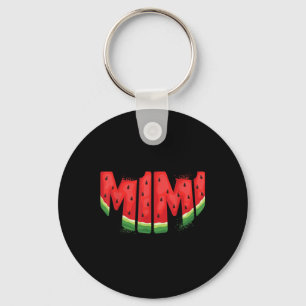 Funny Mimi Watermelon Summer Fruit Family Matching Key Ring
