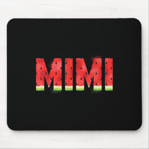 Funny Mimi Watermelon Summer Fruit Family Matching Mouse Pad