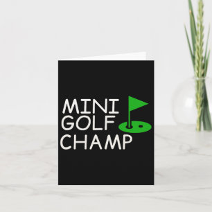 Funny Mini Golf Design Card
