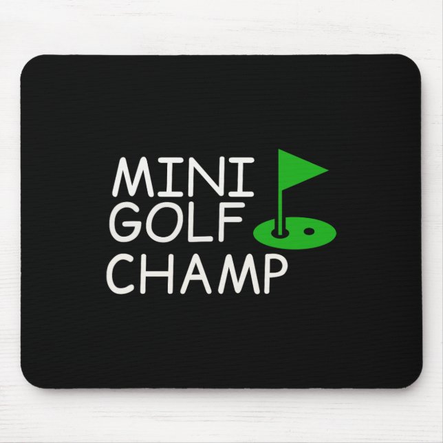 Funny Mini Golf Design  Mouse Pad (Front)