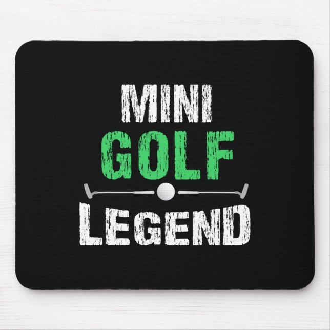 Funny Miniature Golfing Mini Golf Legend Golfer Gi Mouse Pad (Front)