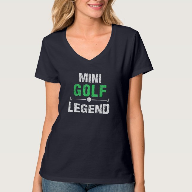 Funny Miniature Golfing Mini Golf Legend Golfer Gi T-Shirt (Front)