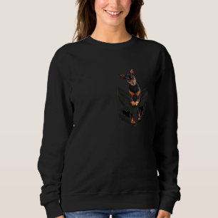 Funny Miniature Pinscher dog in Pocket Mini Pin Lo Sweatshirt