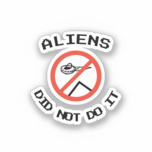 Funny Minimalist Aliens Did Not Do It