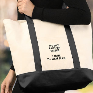 Funny Minimalist Bag for the Fashionably Moody