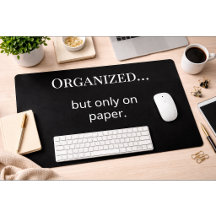 Funny Minimalist Desk Mat Office Humour