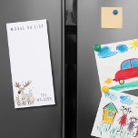 Funny Minimalist Watercolor Moose Do List Magnetic Notepad<br><div class="desc">Spread the fun with every note and enjoy your holiday season even when writing down your must do or in the case moose do list of groceries, list of errands or merry Christmas note to your loved ones prepping with this notepad featuring a whimsical watercolor moose. The simple, minimalist watercolor...</div>